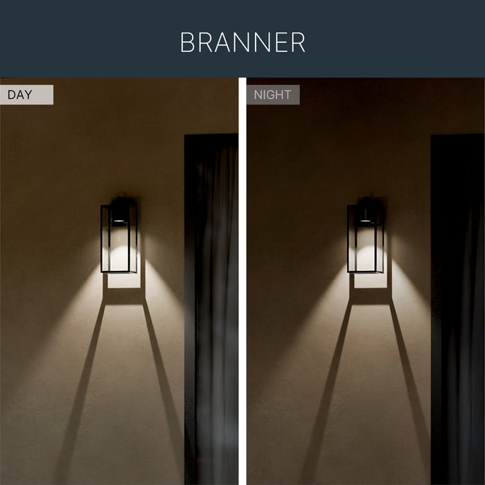 Kichler - 59112BKTDS - One Light Outdoor Wall Mount - Branner - Textured Black