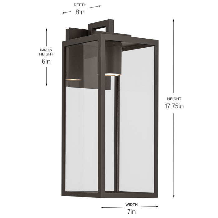 Kichler - 59112OZDS - One Light Outdoor Wall Mount - Branner - Olde Bronze