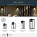 Kichler - 59113BKTDS - One Light Outdoor Wall Mount - Branner - Textured Black