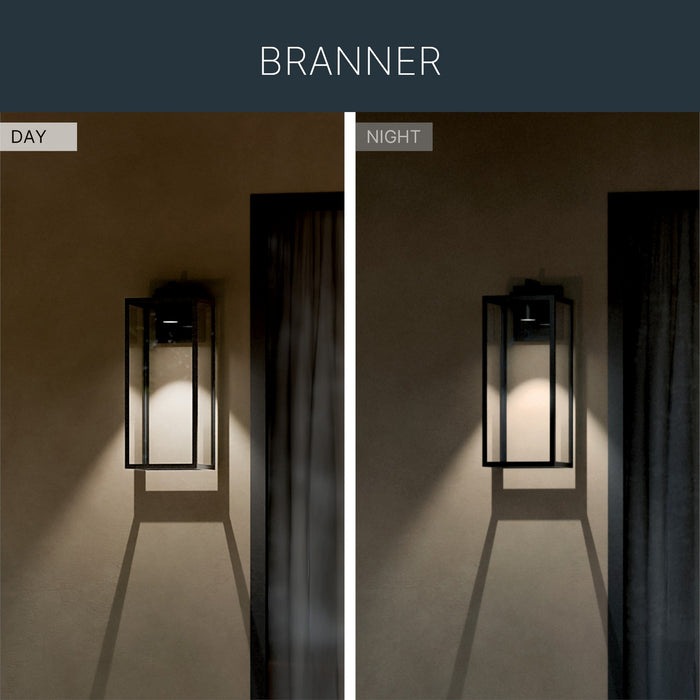 Kichler - 59114BKTDS - One Light Outdoor Wall Mount - Branner - Textured Black