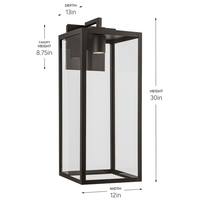 Kichler - 59114OZDS - One Light Outdoor Wall Mount - Branner - Olde Bronze