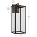 Kichler - 59114OZDS - One Light Outdoor Wall Mount - Branner - Olde Bronze
