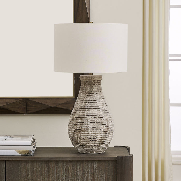 Uttermost - 30546-1 - One Light Table Lamp - Dorothea - Aged Stone Gray