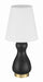 Craftmade - 87020FBSB-T - One Light Table Lamp - Gloria - Flat Black/Satin Brass