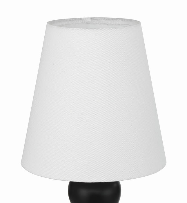 Craftmade - 87020FBSB-T - One Light Table Lamp - Gloria - Flat Black/Satin Brass