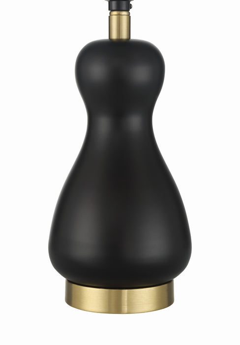 Craftmade - 87020FBSB-T - One Light Table Lamp - Gloria - Flat Black/Satin Brass