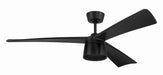 Craftmade - CTO52FB3 - 52" Ceiling Fan - Canto 52" In/Outdoor Rated Damp Fan - Flat Black