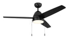 Craftmade - CZY52FB3 - 52" Ceiling Fan - Cozy 52" 3-Blade Ceiling Fan - Flat Black