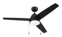 Craftmade - CZY52FB3 - 52" Ceiling Fan - Cozy 52" 3-Blade Ceiling Fan - Flat Black