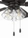 Craftmade - ECF104CBZ5-CBZWLN - 52" Ceiling Fan - Eos Clear 4 Light - Classic Bronze