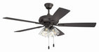 Craftmade - ECF104CBZ5-CBZWLN - 52" Ceiling Fan - Eos Clear 4 Light - Classic Bronze
