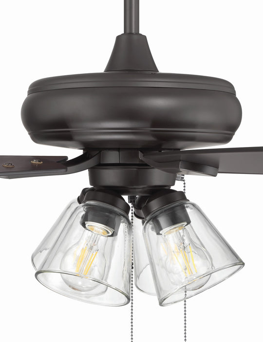 Craftmade - ECF104CBZ5-CBZWLN - 52" Ceiling Fan - Eos Clear 4 Light - Classic Bronze