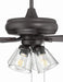Craftmade - ECF104CBZ5-CBZWLN - 52" Ceiling Fan - Eos Clear 4 Light - Classic Bronze