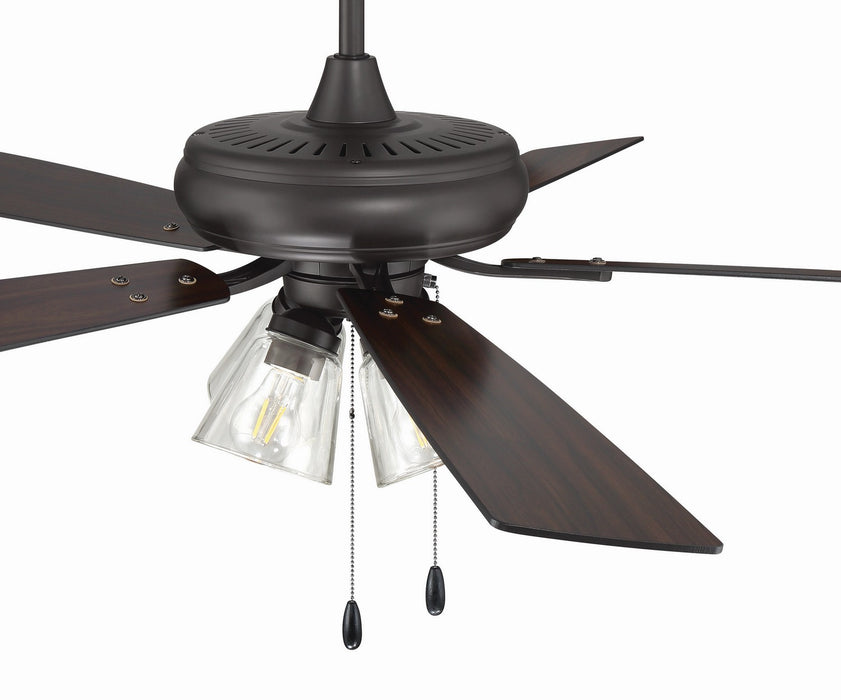 Craftmade - ECF104CBZ5-CBZWLN - 52" Ceiling Fan - Eos Clear 4 Light - Classic Bronze