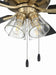Craftmade - ECF104SB5-BWNFB - 52" Ceiling Fan - Eos Clear 4 Light - Satin Brass