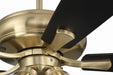 Craftmade - ECF104SB5-BWNFB - 52" Ceiling Fan - Eos Clear 4 Light - Satin Brass
