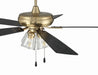 Craftmade - ECF104SB5-BWNFB - 52" Ceiling Fan - Eos Clear 4 Light - Satin Brass