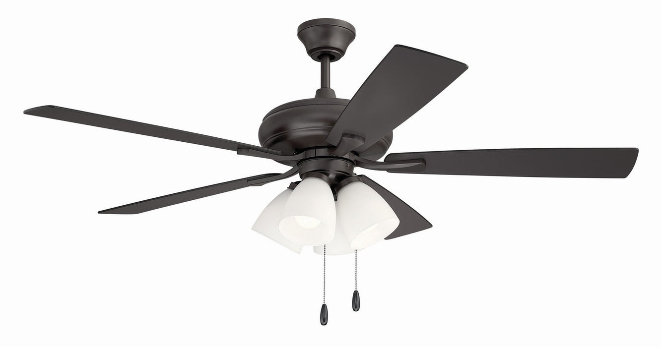 Craftmade - ECF114CBZ5-CBZWLN - 52" Ceiling Fan - Eos Frost 4 Light - Classic Bronze