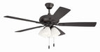 Craftmade - ECF114CBZ5-CBZWLN - 52" Ceiling Fan - Eos Frost 4 Light - Classic Bronze