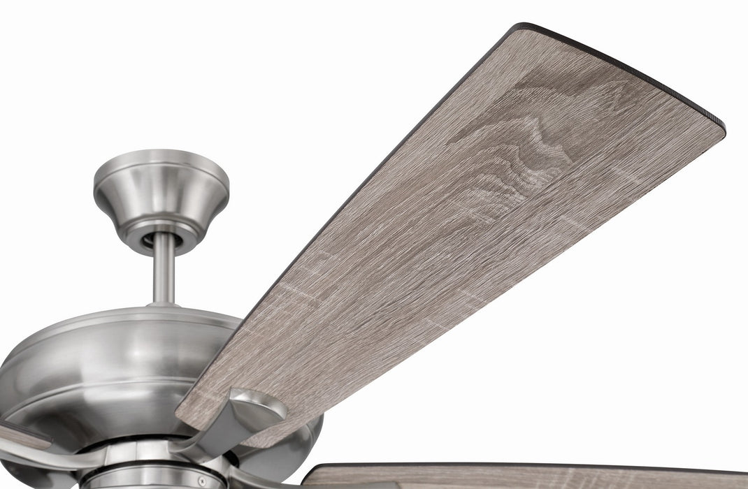 Craftmade - ECF119BNK5-DWWLN - 52" Ceiling Fan - EOS Low Profile White 52" Ceiling Fan - Brushed Polished Nickel