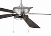 Craftmade - ECF119BNK5-DWWLN - 52" Ceiling Fan - EOS Low Profile White 52" Ceiling Fan - Brushed Polished Nickel