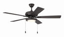 Craftmade - ECF119CBZ5-CBZWLN - 52" Ceiling Fan - EOS Low Profile White 52" Ceiling Fan - Classic Bronze