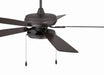 Craftmade - ECF119CBZ5-CBZWLN - 52" Ceiling Fan - EOS Low Profile White 52" Ceiling Fan - Classic Bronze