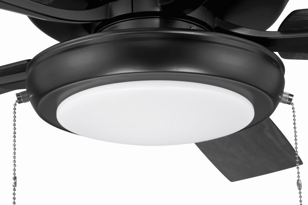 Craftmade - ECF119FB5-FBGW - 52" Ceiling Fan - EOS Low Profile White 52" Ceiling Fan - Flat Black