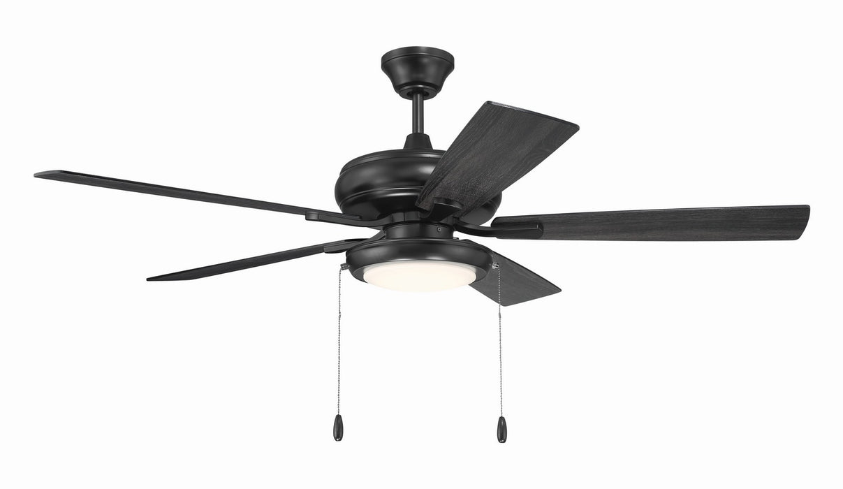 Craftmade - ECF119FB5-FBGW - 52" Ceiling Fan - EOS Low Profile White 52" Ceiling Fan - Flat Black