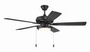 Craftmade - ECF119FB5-FBGW - 52" Ceiling Fan - EOS Low Profile White 52" Ceiling Fan - Flat Black