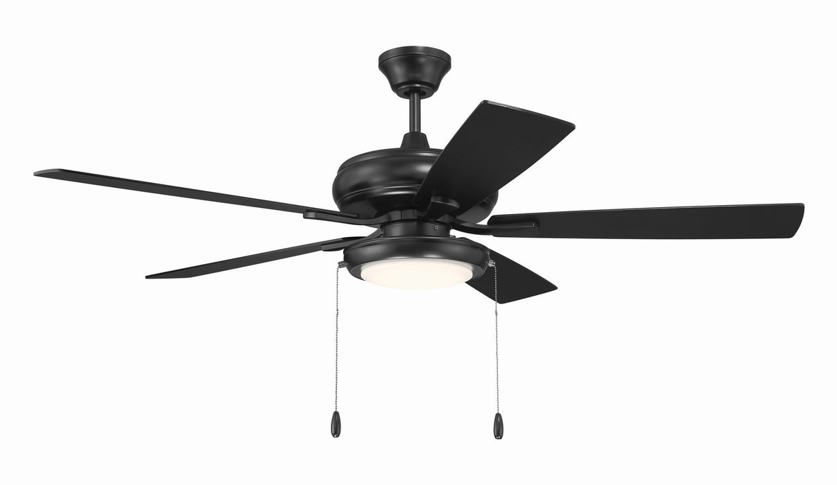 Craftmade - ECF119FB5-FBGW - 52" Ceiling Fan - EOS Low Profile White 52" Ceiling Fan - Flat Black