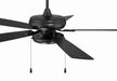 Craftmade - ECF119FB5-FBGW - 52" Ceiling Fan - EOS Low Profile White 52" Ceiling Fan - Flat Black