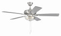 Craftmade - ECF201BNK5-BNGW - 52" Ceiling Fan - EOS 2 Light Clear Bowl 52" Ceiling Fan - Brushed Polished Nickel