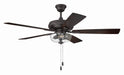 Craftmade - ECF201CBZ5-CBZWLN - 52" Ceiling Fan - EOS 2 Light Clear Bowl 52" Ceiling Fan - Classic Bronze
