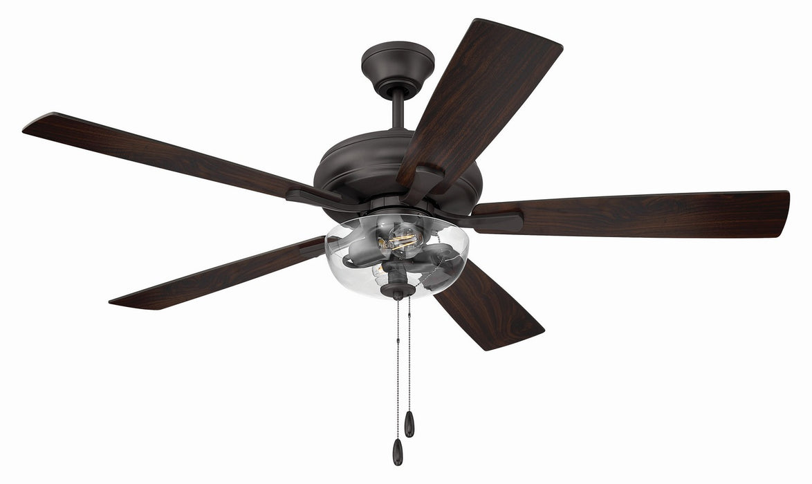 Craftmade - ECF201CBZ5-CBZWLN - 52" Ceiling Fan - EOS 2 Light Clear Bowl 52" Ceiling Fan - Classic Bronze