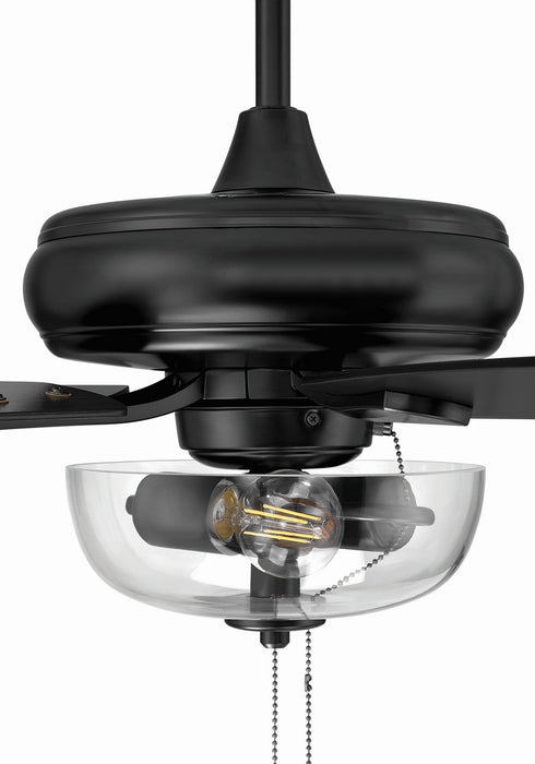 Craftmade - ECF201FB5-FBGW - 52" Ceiling Fan - EOS 2 Light Clear Bowl 52" Ceiling Fan - Flat Black