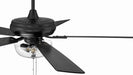 Craftmade - ECF201FB5-FBGW - 52" Ceiling Fan - EOS 2 Light Clear Bowl 52" Ceiling Fan - Flat Black