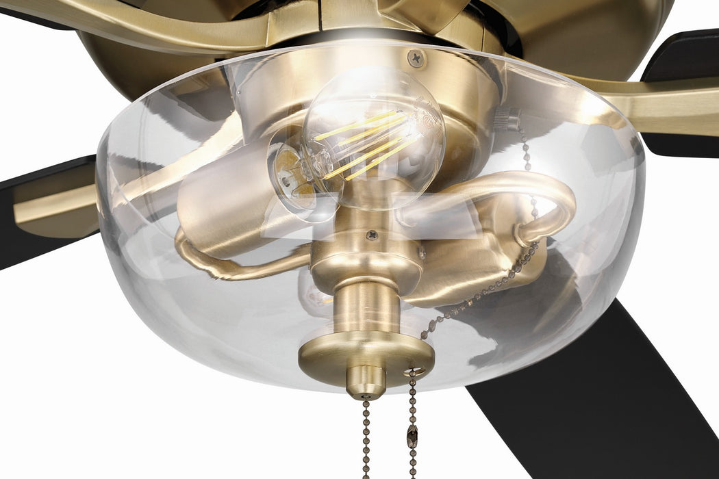 Craftmade - ECF201SB5-BWNFB - 52" Ceiling Fan - EOS 2 Light Clear Bowl 52" Ceiling Fan - Satin Brass