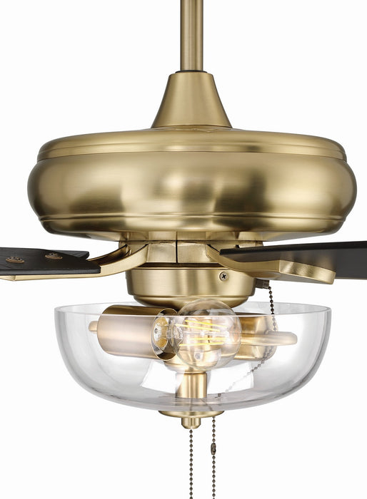 Craftmade - ECF201SB5-BWNFB - 52" Ceiling Fan - EOS 2 Light Clear Bowl 52" Ceiling Fan - Satin Brass