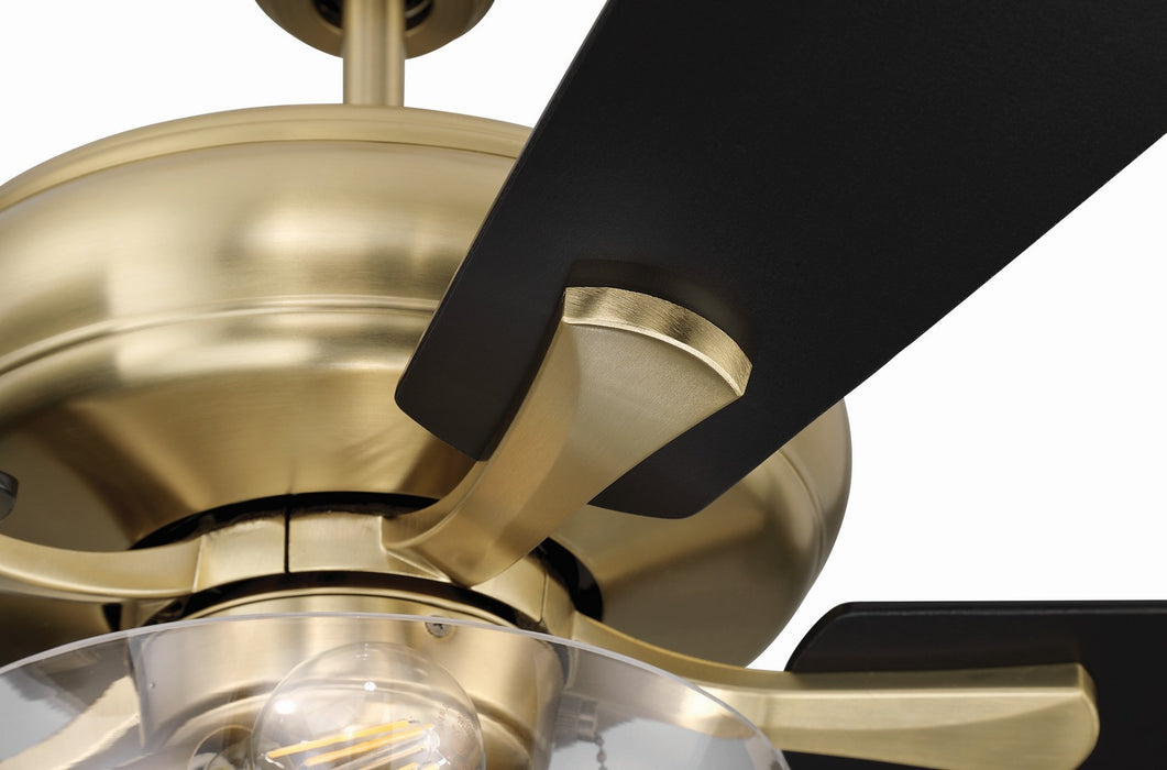 Craftmade - ECF201SB5-BWNFB - 52" Ceiling Fan - EOS 2 Light Clear Bowl 52" Ceiling Fan - Satin Brass