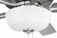 Craftmade - ECF211BNK5-BNGW - 52" Ceiling Fan - EOS 2 Light Frosted White Bowl 52" Ceiling Fan - Brushed Polished Nickel