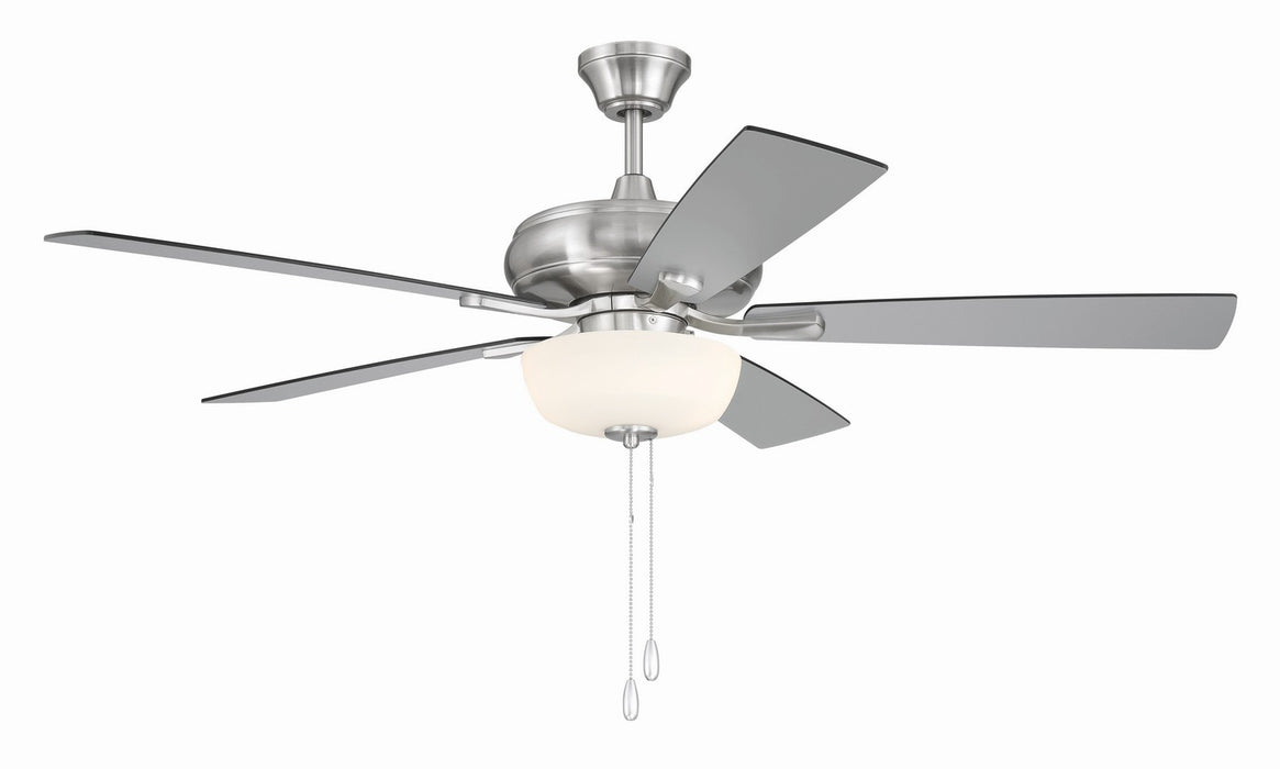Craftmade - ECF211BNK5-BNGW - 52" Ceiling Fan - EOS 2 Light Frosted White Bowl 52" Ceiling Fan - Brushed Polished Nickel