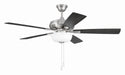 Craftmade - ECF211BNK5-BNGW - 52" Ceiling Fan - EOS 2 Light Frosted White Bowl 52" Ceiling Fan - Brushed Polished Nickel