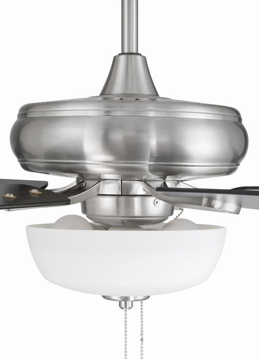 Craftmade - ECF211BNK5-BNGW - 52" Ceiling Fan - EOS 2 Light Frosted White Bowl 52" Ceiling Fan - Brushed Polished Nickel