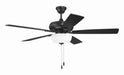 Craftmade - ECF211FB5-FBGW - 52" Ceiling Fan - EOS 2 Light Frosted White Bowl 52" Ceiling Fan - Flat Black
