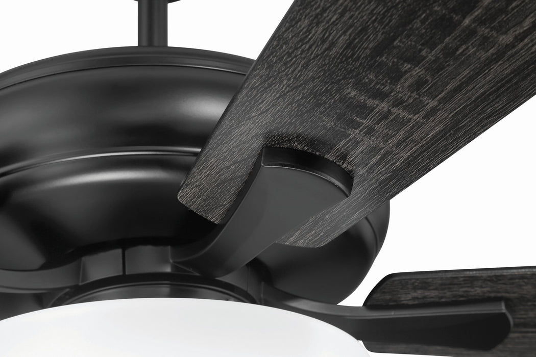 Craftmade - ECF211FB5-FBGW - 52" Ceiling Fan - EOS 2 Light Frosted White Bowl 52" Ceiling Fan - Flat Black