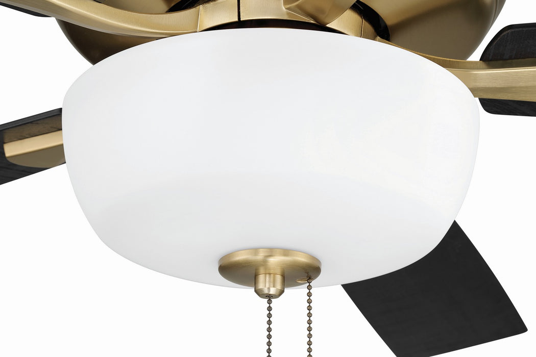 Craftmade - ECF211SB5-BWNFB - 52" Ceiling Fan - EOS 2 Light Frosted White Bowl 52" Ceiling Fan - Satin Brass