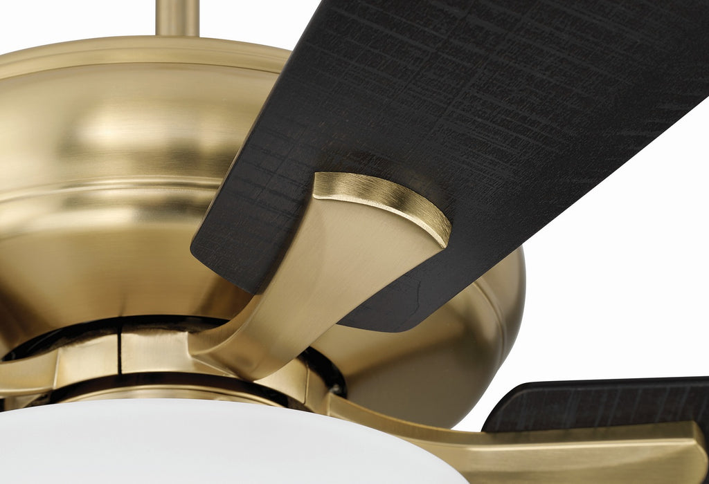 Craftmade - ECF211SB5-BWNFB - 52" Ceiling Fan - EOS 2 Light Frosted White Bowl 52" Ceiling Fan - Satin Brass