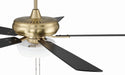 Craftmade - ECF211SB5-BWNFB - 52" Ceiling Fan - EOS 2 Light Frosted White Bowl 52" Ceiling Fan - Satin Brass