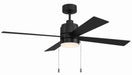 Craftmade - EMCY52FB4-PC - 52" Ceiling Fan - Energy Star McCoy 52" 4 Blade Ceiling Fan - Flat Black